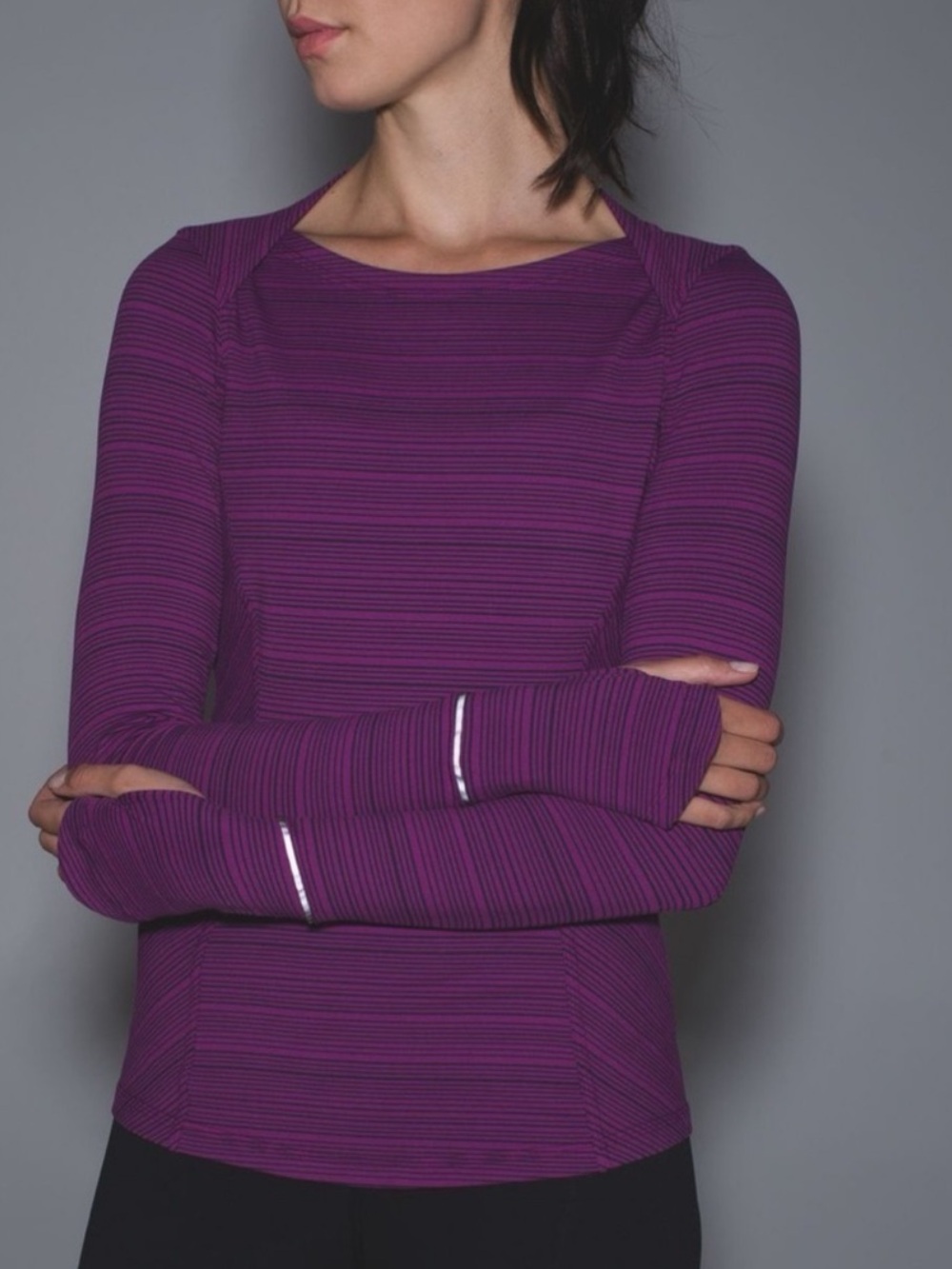 Lululemon kanto catch me long sleeve regal plum 6